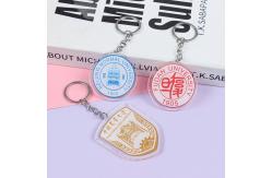 China Customized Souvenir Acrylic Keychain for School Fete Day Printing Silk Screen Printing supplier
