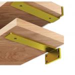 Gold L shape shelf strut bracket floating shelf wall bracket for sale