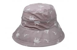 China Customized Printing Pink Sun Block Sunshade Adult Female Bucket Hat supplier