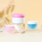 Lightweight Durable Plastic Cosmetic Jars In Black For Retail And Travel Convenience