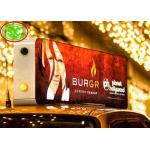 HD Video IP65 waterproof car roof led sign display , led sign double sided for sale