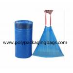 Ldpe Material Drawstring Degradable Garbage Bag Roll Recyclable for sale