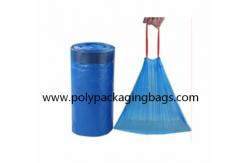 China Ldpe Material Drawstring Degradable Garbage Bag Roll Recyclable supplier