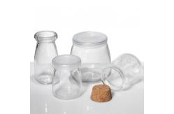 China Free Sample Heart Embossed Multifunction Glass Pudding Jars For Pudding supplier