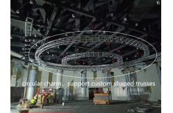 China Custom Circle Truss Lighting , Silver 6082-T6 Aluminum Truss Lighting supplier