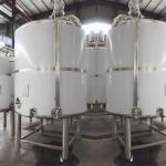 Triangle Legs 8000l Stainless Steel Dairy Tanks Mixing Vessel for sale