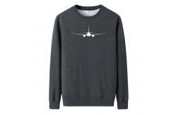 China flat stitching seem men cotton polyester crew plain pullover thermal sweatshirts supplier