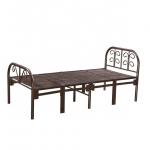 Knock Down Structure Dormitory Metal Single Bed For Adults for sale