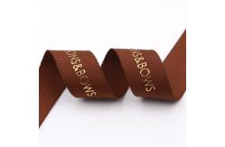 China Custom Logo Personalised Printed Ribbon 1 / 2 Inch Width Single Face Style supplier