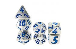 China DND Blue Silver Dice Set Polyhedron Green Metal Manual Grinding Polyhedral supplier