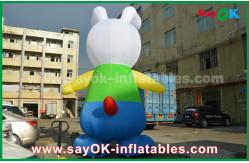 China 210D Oxford Cloth Lovely Rabbit Inflatable Cartoon Characters For Promotion supplier
