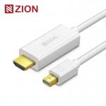 1K MiniDisplayPort to HDMI Cable 1080P HD Video Audio Adapter for Laptops PCs Monitors HDTVs for sale