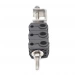 6 Cable Capacity Customized Single hole three way power cable feeder clamp Fiber Optic for 1 Time for sale