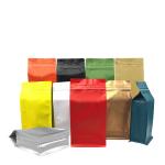 Food Grade 500g reusable Aluminum Foil Side Gusset Coffee Bags With one-way Valve for sale