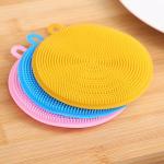 Heat Insulation Dishwashing Bulk Kitchen Supplies Silicone Dish Scrubber for sale