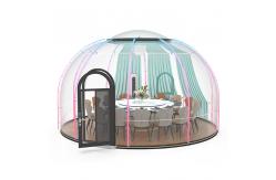 China ISO Dining Bubble Tent 100% Weatherproof Glass Bubble Tent With Led Light supplier