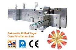 China Energy Saving Ice Cream Cone Baking Machine / Waffle Bake Rolled Sugar Cone Machine supplier
