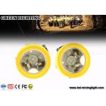 Downhole Recreation Cordless Mining Lights , Led Hard Hat Headlamp 200 Ma 4000 Lux for sale
