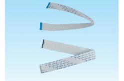 China White And Blue FFC Ribbon Cable , Flat Flex Cables Custom Wire Harness supplier