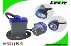 China Underground Safety Mining Cap Lights 10000lux Rechargeable 6.6Ah Lithium Ion Battery supplier