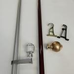 Anodizing Carving 6.3 Metres 26mm Bedroom Curtain Rods for sale