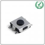 5 Pins SMD Tact Switch , 6.2x6.2x2.5 4.0H Micro Black Key Button Switch for sale