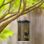 LED Lights Metal Solar Garden Ornament Decor Can Be Customized for sale