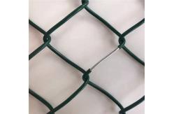 China PVC Coated Chain Link Fence Panels In Black For Trellis Gates supplier