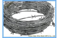 China 12 x 14 gauge 15kg/roll HDG Double Strand Galvanized Barbed Wire supplier