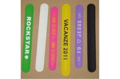 China Casting Embossed 2.0mm Custom Silicone Slap Bracelets supplier
