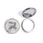 Foldable Pocket Mirror With Customizable PU Leather for sale