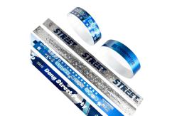 China Glitter Style Plastic Adjustable Tyvek Wristbands The Ultimate Party and Events Accessory supplier