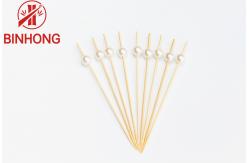 China Customizable 0.065kg 12CM Wooden Food Skewers For supplier