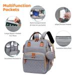 China Customized Mommy Bag With Adjustable Strap And Crib For Baby manufacturer