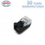 Ivory Cat5e RJ45 Punch Down Jack / ABS Toolless Keystone Jack Gold Plating