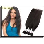 Peruvian Virgin Straight Wavy Human Hair Extensions 10-32Tangle-Free for sale