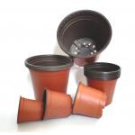 Manufactures wholesale PP plastic material bicolor flower pots for sale