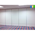 White Melamine Movable Partition Walls Aluminum Frame Folding Panel Customized Office for sale