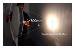 China Surgical LED Shadowless Operating Lamp 160000lux Disinfected supplier