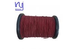 China 2USTC-F 0.1mm Stranded Wire Red Silk Covered Copper Litz Wire supplier