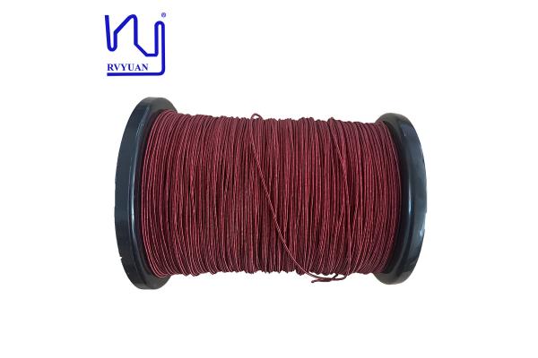 2USTC-F 0.1mm Stranded Wire Red Silk Covered Copper Litz Wire