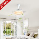 CE Smart Wifi Control Invisible Ceiling Fan Light for Bedroom 36 Inch