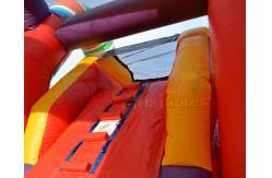 China Combo Sugar Shack Inflatable Bouncy Slide Digital Printing supplier