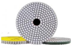 China High Efficiency Diamond Polishing Pads , 4 Inch 3 Step Diamond Granite Polishing Pads supplier