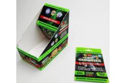 China Printed Zipper Resealable Plastic Bag Packaging Cbd Gummy Candy Pouch Glossy Surface supplier