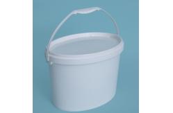 China PP / HDPE Material Oval Plastic Bucket with IML Printing Or Screen Printing supplier