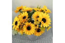 China Decorative Plastic Sunflower Artificial Decoration Sunflower supplier