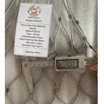 50m*50mm Hole Size 2.5mm Wire Diameter Ferruled Stainless Steel Rope Mesh For Zoo Use for sale