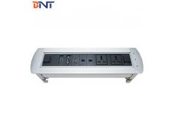China Brushed Aluminum Alloy   Desktop Multimedia Connector With 3Mm Panel Thickness supplier