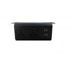 CE / RoHS Certificate  Under Desk Power Strip With 2*Universal Power+USB Chargers